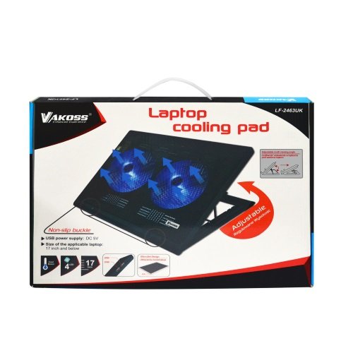 VAKOSS LF-2463UK Kühler für Notebook (44,8 cm (17 Zoll)) schwarz - 2
