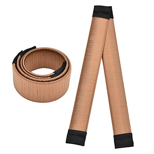 Browill 2 Pack Damen Fashion Hair Styling Donut Hair Bun Maker Perfekt fur lange und dicke Haare - 3