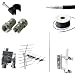 Produktbild Den Fernseher moniteren/Befestigungssatz - 50 M Antennenkabel/Koaxial Kabel, 182,88 cm gerade Mast/Pole, Halterung, Clips