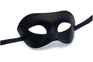 N\A N\A Black Classic Venetian Mask, Masquerade Costume Mask for Men Women Party Ball Halloween Mask,Burlesque Ball Party
