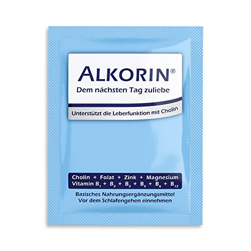 ALKORIN dem nächsten Tag zuliebe. Unterstützt die Leberfunktion mit Cholin. Multivitamin Basenpulver mit Magnesium, Zink, Folsäure, Elektrolyten und Vitamin B-Komplex B1 + B2 + B3 + B5 + B6 + B12