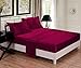 Produktbild Silkrute Luxus-Bettwäsche-Set aus Satin, 3-teilig / 5-teilig, wunderschönes Ultrasoft, einfarbig, erhältlich in Größen Einfach 15''.deep.pkt/3 Piece/King Rose