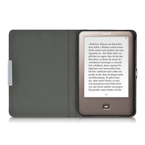 kwmobile Hülle für Tolino Shine / Page – Flipcover Case eReader Schutzhülle – Bookstyle Klapphülle Schmetterling Schwarm Design Mehrfarbig Pink Weiß - 8