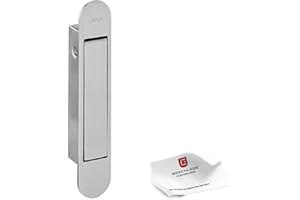 Beschläge Hamburg exklusiver Stirngriff von JNF IN.16.319 - hochwertiger Stirnziehgriff für edle Schiebetüren mit eleganten Hebel, 1 Stück mit 18x100 mm in Edelstahl matt satiniert VAM