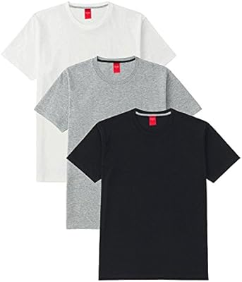 Scott Men's Basic Cotton Round Neck Half Sleeve Solid T-shirts - Pack of 3