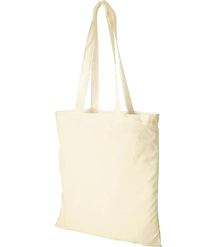 Borsa Di Tela In Cotone 100% - Shopper Riutilizzabile 38x43 Cm, Manici Lunghi, Lavabile A Mano - Foto 3