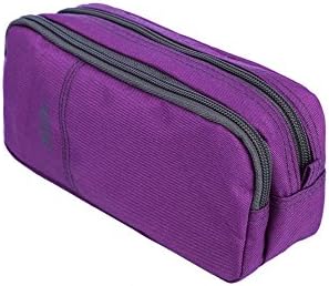 Students Super Large Capacity Canvas Pencil Case Pen Bag Pouch Stationary Case Makeup Cosmetic Bag