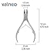 VALNEO Cuticle Cutter and Remover, stainless steel, sharp, curved cutting-edge for fingernails and toenails | 2 Year Satisfaction Guarantee | precision easy grip cuticle nippers for the perfect manicure and pedicure