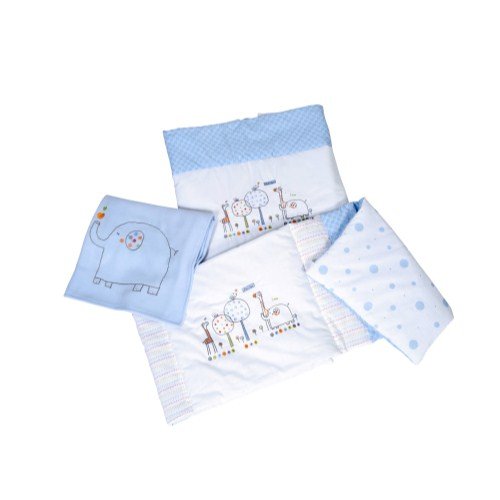 RED KITE Hello Ernest Cosi Cot 4 Piece Bedding Set (Blue)