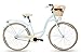 Produktbild Goetze Colours 28 Zoll Damen Citybike Stadtrad Damenfahrrad Damenrad Hollandrad Retro-Design Korb Hinterradbremse LED-Beleuchtung Hellblau-Beige