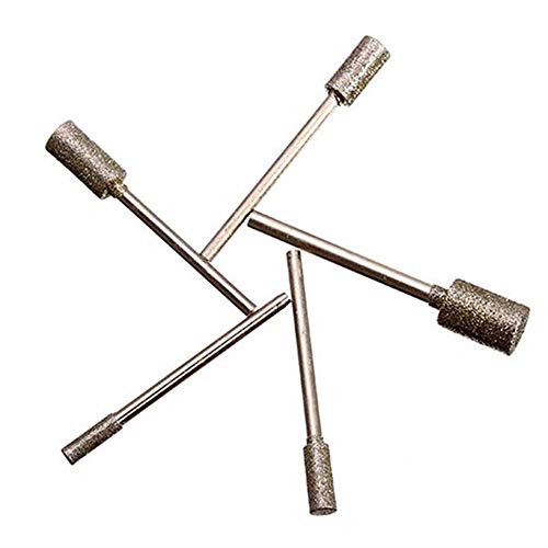 Preisvergleich Produktbild belupai 5 stücke Rundschleifkopf 3mm Rundschaft Diamantschleifscheibe