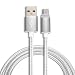 Produktbild HARRYSTORE 1M Länge LED Licht Micro USB Ladegerät Kabel Daten Ladekabel für Android Samsung Galaxy s7 Edge (Silber)