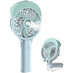 HandFan Ventilateur Brumisateur Main Ventilateur d'Atomisation Portatif Ventilateur Pliable USB Rechargeable Pliable Brumisateur Refroidisseur pour Voyage/Camping/extérieur