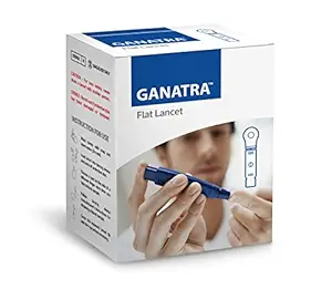 Ganatra Flat Glucometer Blood Lancet Use for Accu Check, 200 Pieces (White)