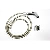 Aquarius flexible shower hose and handheld shattaf in polished chrome