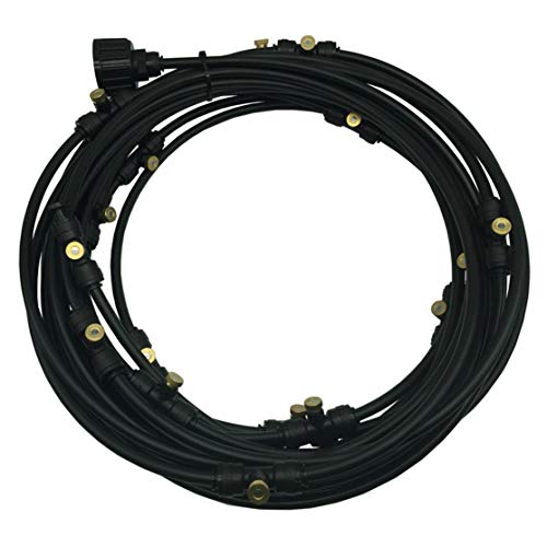 Preisvergleich Produktbild LouiseEvel215 Wassernebelkühlsystem Sprinklerdüse Gartenterrasse Gewächshauspflanzen Sprühschlauch Bewässerungsset