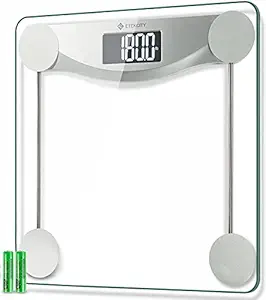 Etekcity Digital Body Weight Bathroom Scale with Step-On Technology, 440 Pounds, Body Tape Measure Included