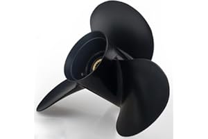 CAPTAIN MARINE Boatman Hélice Fuera de borda para Suzuki 70-140 HP Prop de Motor de Barco de Aluminio, 15 Spline Tooth 3 Blade, RH