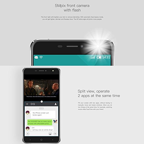 Doogee Mobile X7 Dual SIM 16GB Gold - Smartphones (15.2 cm (6