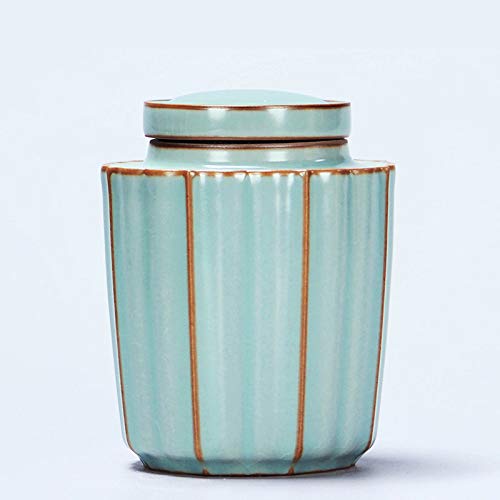 gousheng Verschlossene Dosen KeramikgläSer Lagertanks Haushaltskeramik-TeegläSer Kleine Dichtungen Verpackt Mit SüßIgkeiten, Kerzen, Kaffee, TrockenfrüChten 11,4 * 8,9 cm