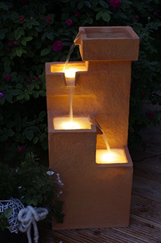 Springbrunnen Arcosa SB-206 Gartenbrunnen mit LED Beleuchtung Wasserspiel Wasserfall - 2