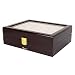 Richpiks Elengantly polished wooden watch box with transparent lid for 10 watches RS.2699.00