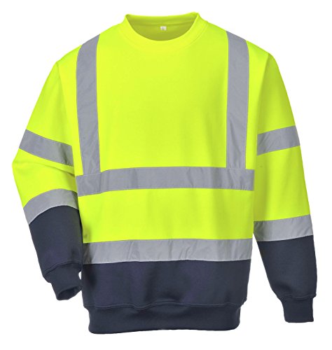Portwest Workwear Two Tone Hi-Vis Sweatshirt - B306 - EU / UK