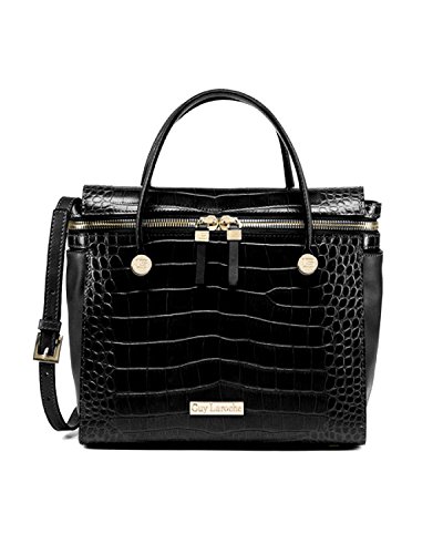 Preisvergleich Produktbild Guy Laroche Damen Tasche Leder Taschen Geldbörse Abendtasche Umhängetasche black