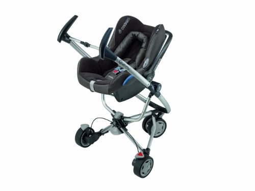 Imagen 3 de Quinny 72904930 Zapp Xtra - Silla de paseo con cesta, capota, protector para la lluvia y adaptador para capazo (3 ruedas), color rosa