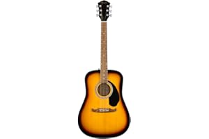 Fender FA-125 - Chitarra acustica Dreadnought con tastiera in noce, colore Sunburst