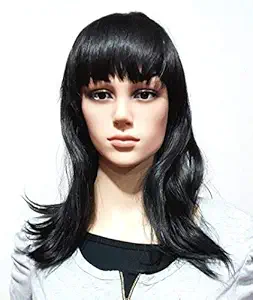 Air Flow Natural Look Realistic Synthetic Full Head Hair Wigs for Women With Free Comb