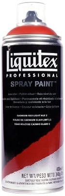 Liquitex Professional Peinture Acrylique Aérosol 400 ml Rouge de Cadmium Clair Imitation n°2