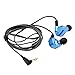 Produktbild perfk KZ ZS5 In-Ear-Kopfhörer Anti-Strahlung Musik Headset Kopfhörer mit mit Abnehmbares Kabel (Blau)