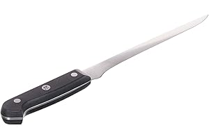 ZWILLING Gourmet Couteau à Filet, 18 cm, Acier Spécial Inoxydable, Manche Ergonomique en Plastique, Noir, Fabriqué en Allemagne