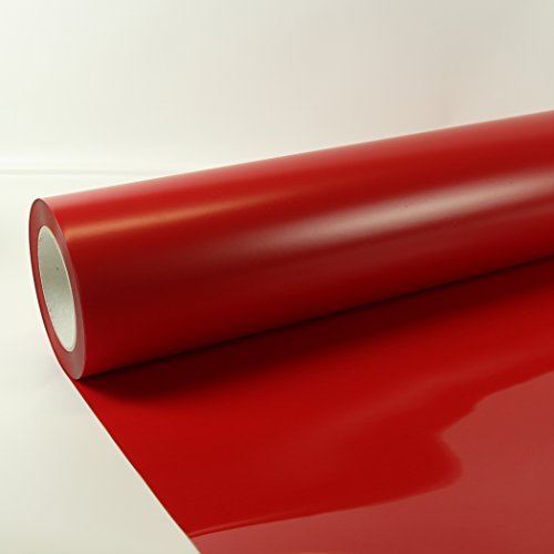1m x 0,5m Poli-Flex Premium Folie Rot 408 Flexfolie Buegelfolie Poli-Flex