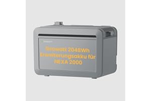 Balkonkraftwerk Speicher Growatt NEXA 2000 Speicher All-in-One 2048Wh Speicher für Balkonkraftwerke (2048Wh Erweiterungsakku*1)