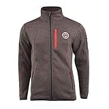  Geographical Norway Herren Fleece Jacke Übergangs Jacke Upshot Dark-brown dunkelbraun Gr. L XL XXL (L)