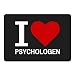 Produktbild Mousepad Classic I Love Psychologen schwarz