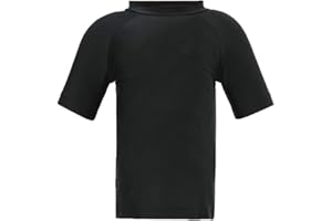 LACOFIA Jungen Kurzarm Badeshirt Kinder Sonnenschutz Schwimmshirt Kinder Rashguard Schnelltrocknendes