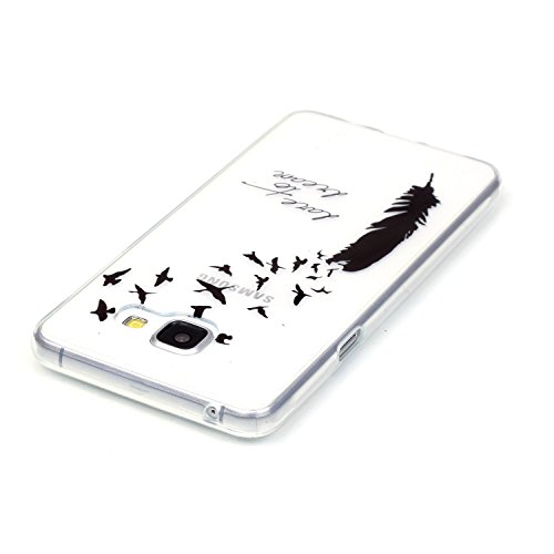 Beiuns Carcasa de TPU y silicona para Samsung Galaxy A3   A3 Duos  4 7 pulgadas 2016  Funda - N185 Sue  o de la pluma  no para Samsung Galaxy A3 2015 