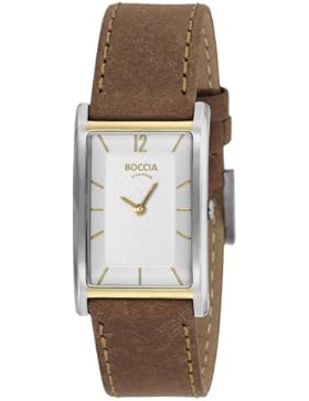 Boccia - Damenuhr - Leder / Titan - Bicolor - 3217-02