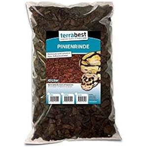 Terrabest Pinienrinde 60L grob 25 - 45mm Bodengrund Einstreu Regenwaldterrarien