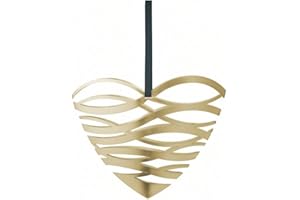 ‎STELTON Stelton 10200 - Tangle Herz - Türschmuck - Fensterschmuck - Messing 23 x 11,5 x 20 cm