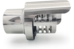 SAN MARCO Chapeau Terminal Fumer Échappement Fumées Inox DN 80 MM Avec Housse De Pluie Pour Fumer