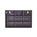 Produktbild Aramox Schmuckschatulle Organizer Cosmetic Storage Container Portable Kunststoff 9 Gitter Einstellbare Mini Schränke Schublade(Brown)