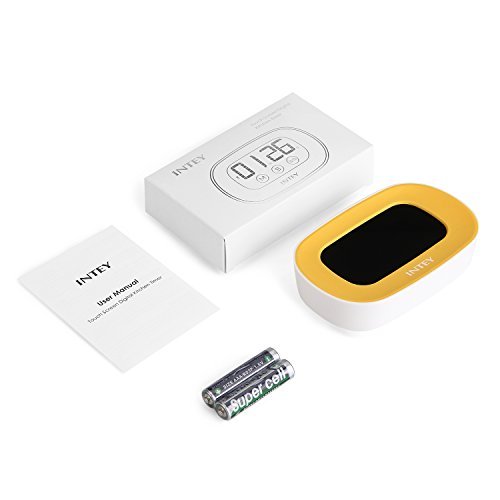 INTEY Küchentimer elektronischer magnetischer Küchen-Timer Küchenuhr (Timer-, Stopp-Uhr-Funktion, Countdown) mit großem LCD Display, lautem Alarm und Touchscreen in Gelb inkl.Batterie … … - 7