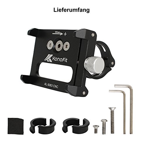 BOMBENFEST – Handyhalterung für Fahrrad & Motorrad | Passend für ALLE Smartphones | Passt an ALLE LENKER + 2 GRATIS Passtücke | Handyhalterung Fahrrad | Handyhalterung Motorrad - 6