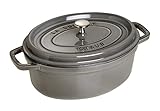 Staub 1103318 Cocotte Ovale Gris Graphite 33 cm