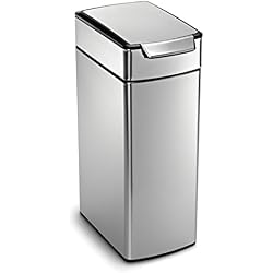 Simplehuman CW2016 Poubelle Rectangulaire Acier Brossé 43 x 26 x 71 cm