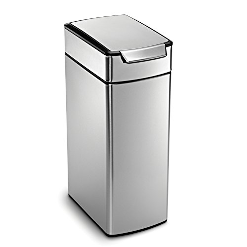 Simplehuman CW2016 Poubelle Rectangulaire Acier Brossé 43 x 26 x 71 cm